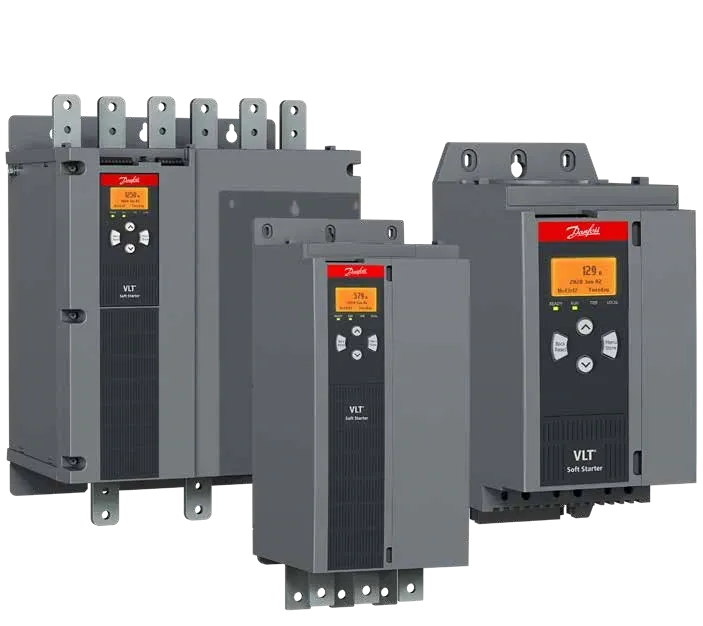 Tres modelos de arrancador suave Danfoss VLT Soft Starter MCD 600
